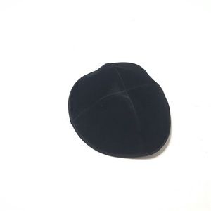 iKippah Size: 5 Black Velvet Jewish Round Kipa Yarmulke Head Cover Israel E33 EP